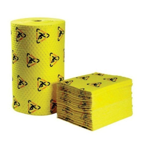 100054001_12708.jpg HIGH VISIBILITY ABSORBENT SAFETY MAT, HEAVY WT, 381 X 482MM (100M)