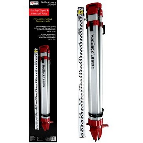 TRIPOD, FLAT TOP AND 2.4MTR STAFF PACK