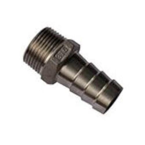 HOSETAIL, 20MM X 3/4" BSPM S/STEEL 316