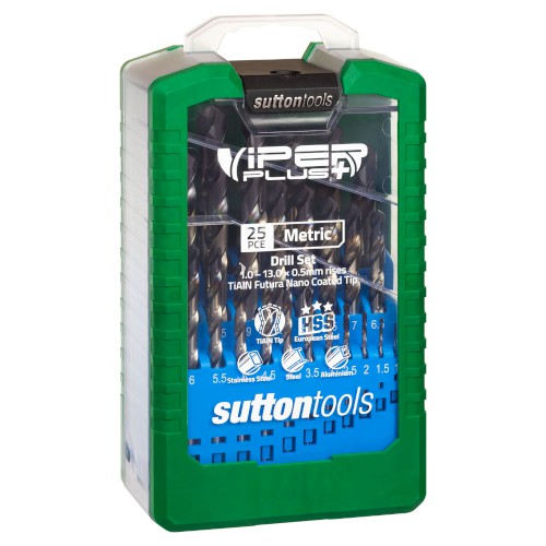 DRILL SET D179 SM3 25 PCE VIPER+ JOBBER HSS 1.0 - 13.0 X 0.5