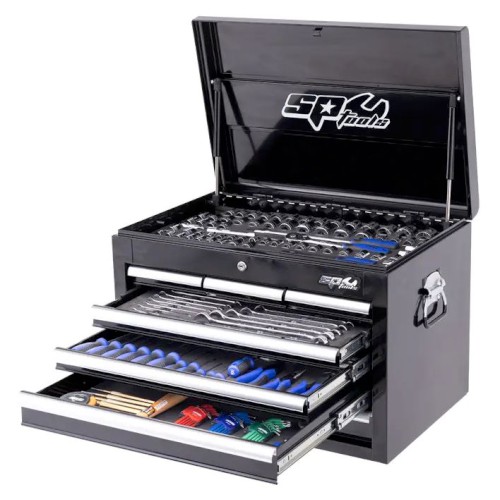 TOOL KIT, 218 PCE, METRIC/AF, BLACK