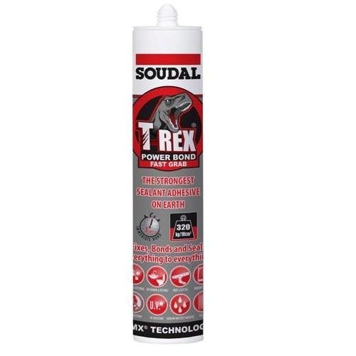 SILICONE, T-REX, JET BLACK, 290ML, SOUDAL