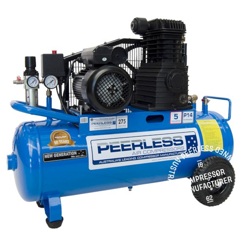 P14 SINGLE PHASE AIR COMPRESSOR BELT DRIVE, 10AMP, 2.75HP, 275LPM
