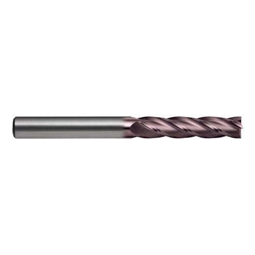 END MILL/SLOT DRILL, 4 FLUTE, 8MM X 8MM, EXTRA LONG, R30VHM ALCRN