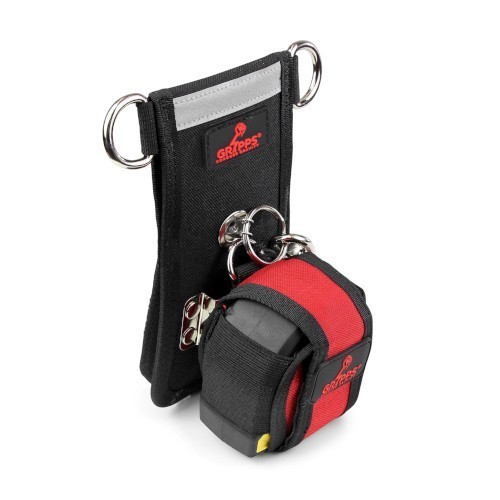 TAPE MEASURE LATCH HOLSTER, WITH RETRACTOR
