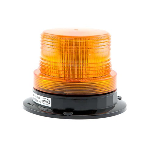 100099492_81067.JPG SMALL BEACON LIGHT, AMBER, 12-24V, 4 LED, HARD MOUNT