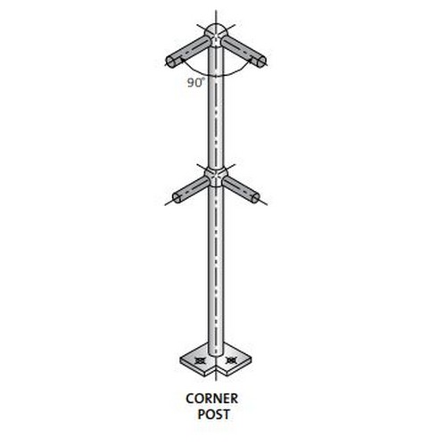 STANCHION, BP TYPE, CORNER, GALVANISED