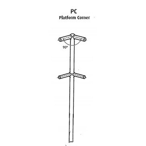 STANCHION, IGW TYPE, CORNER, +600MM, GALVANISED