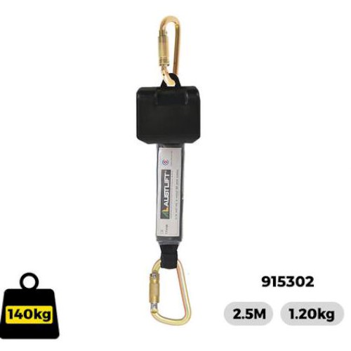 INERTIA REEL 2.5M WEB W- TA STEEL KARABINER