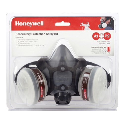 RESPIRATOR KIT, PAINTERS/PESTICIDE, HALF MASK, A2/P2, MEDIUM