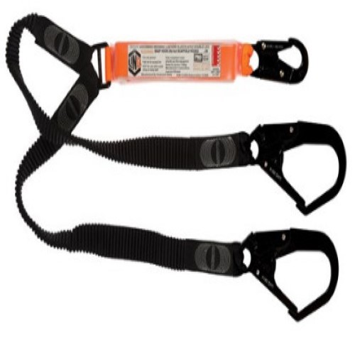 100106619_24724.JPG LANYARD, DOUBLE ELASTICATED, 2MTR, W-1 X SNAP HOOK AND 2 X SCAFF HOOK, LINQ