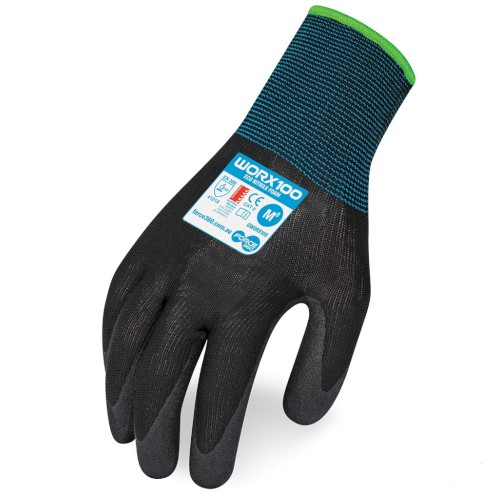 GLOVES, FORCE 360, ECO NITRILE COAT, WORX100, MEDIUM