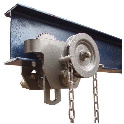 GEARED GIRDER TROLLEY, 2 TONNE, 88-146MM
