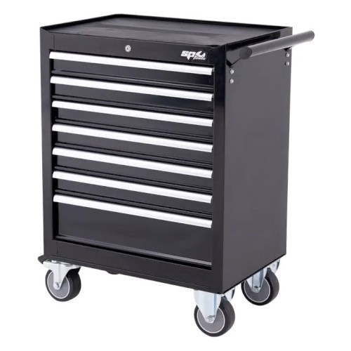 100108837_87359.jpeg CUSTOM SERIES ROLLER CABINET - DEEP DEPTH - 7 DRAWER - BLACK/CHROME