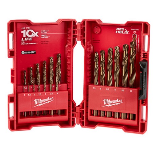 100110619_22912.JPG RED HELIX™ COBALT DRILL BIT, 19PCE SET