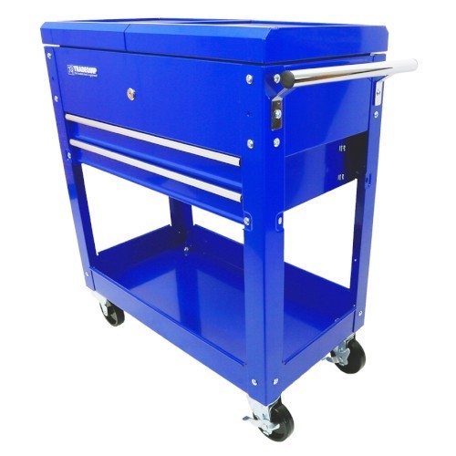 100112838_89487.jpeg WORKSHOP TOOL TROLLEY 2 DRAWER LOCKABLE SLIDING TOP