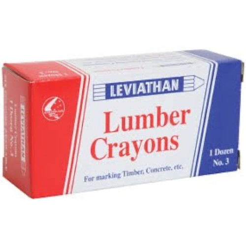 CRAYON, LUMBER, RED (BOX OF 12)