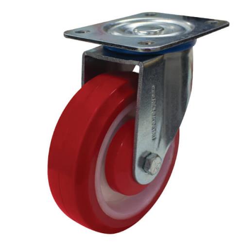 125MM POLY/NYLON WHEEL 150KG CAPACITY SWIVEL CASTOR (S5602)