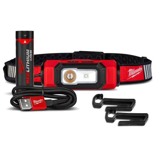 REDLITHIUM™ USB RECHARGEABLE BEACON HARD HAT LIGHT 3.0AH KIT
