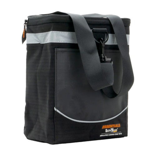 INSULATED CANVAS CRIB TOTE 230 X 140 X 280MM BLACK 9L