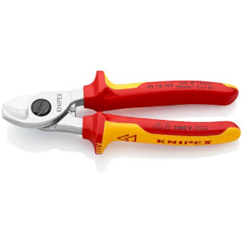 101103768_27658.JPG CABLE SHEARS, SINGLE CUTTING EDGE, 165 MM, 1000V, KNIPEX