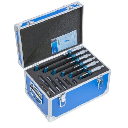 150MM METRIC OUTSIDE MICROMETER 6 PCE SET
