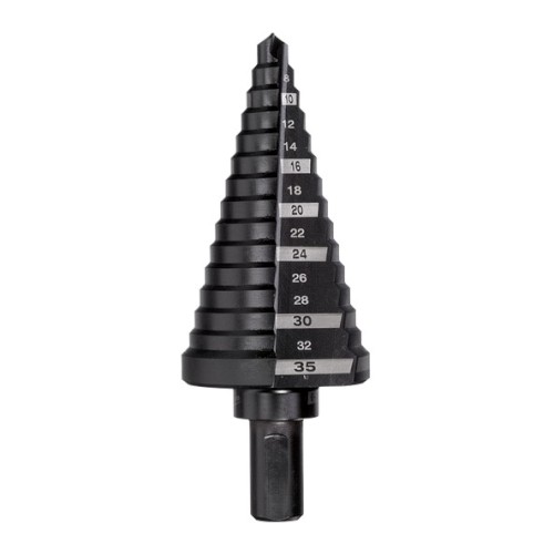 JAM-FREE STEP DRILL, 6-35MM 15 HOLE