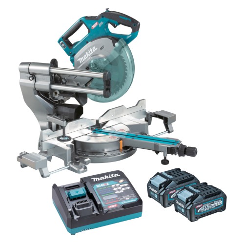 40V MAX BRUSHLESS AWS* 216MM (8-1/2") SLIDE COMPOUND MITRE SAW 4AH KIT