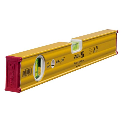 101111032_40042.PNG SPIRIT LEVEL, BOX FRAME, TRADE, NON SLIP, 2 VIAL, 400MM, STABILA