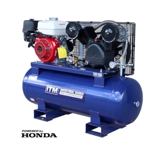 ITM AIR COMPRESSOR, BELT DRIVE PETROL, 9.0HP GX270 HONDA 150LTR FAD 635 L/MIN
